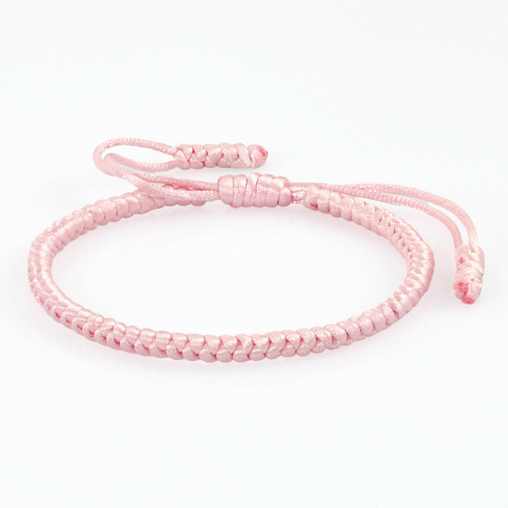 Women's & Men's Vintage Silk Carrying Strap Blessing Knot Wrist Diamond Bracelets