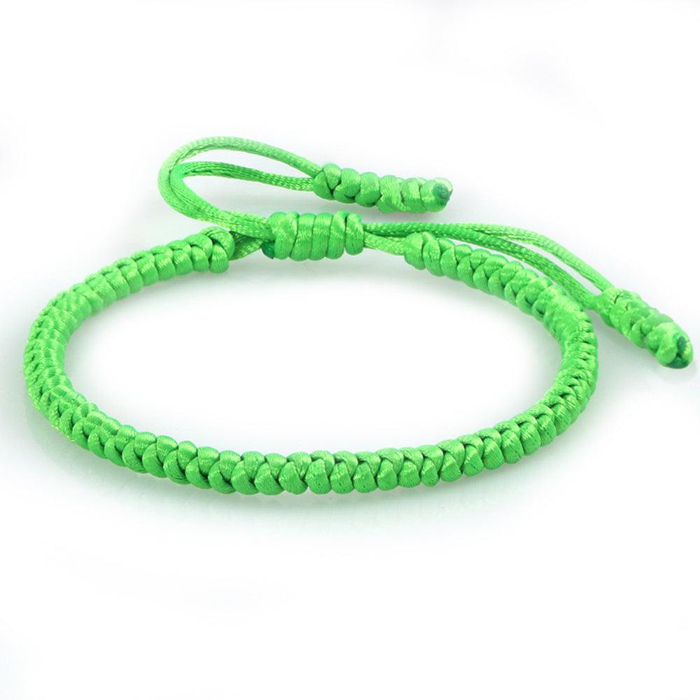 Women's & Men's Vintage Silk Carrying Strap Blessing Knot Wrist Diamond Bracelets