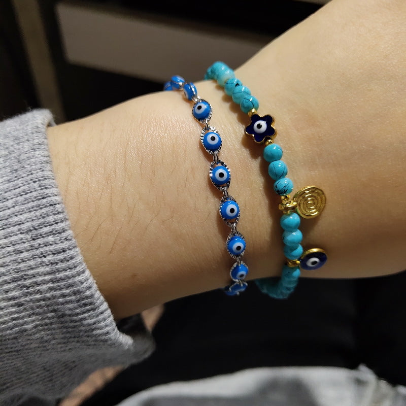 Blue Eyes Beaded Evil Eye Fashion Bracelets