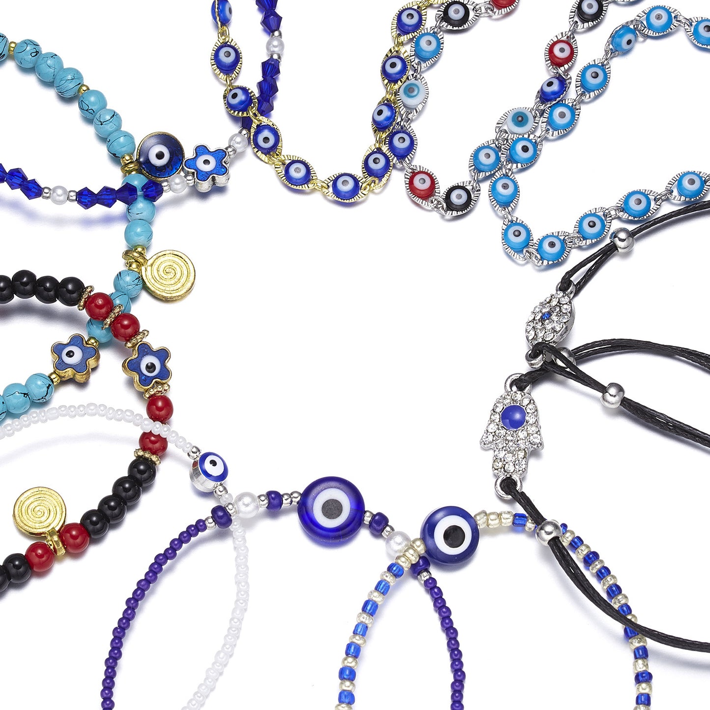 Blue Eyes Beaded Evil Eye Fashion Bracelets