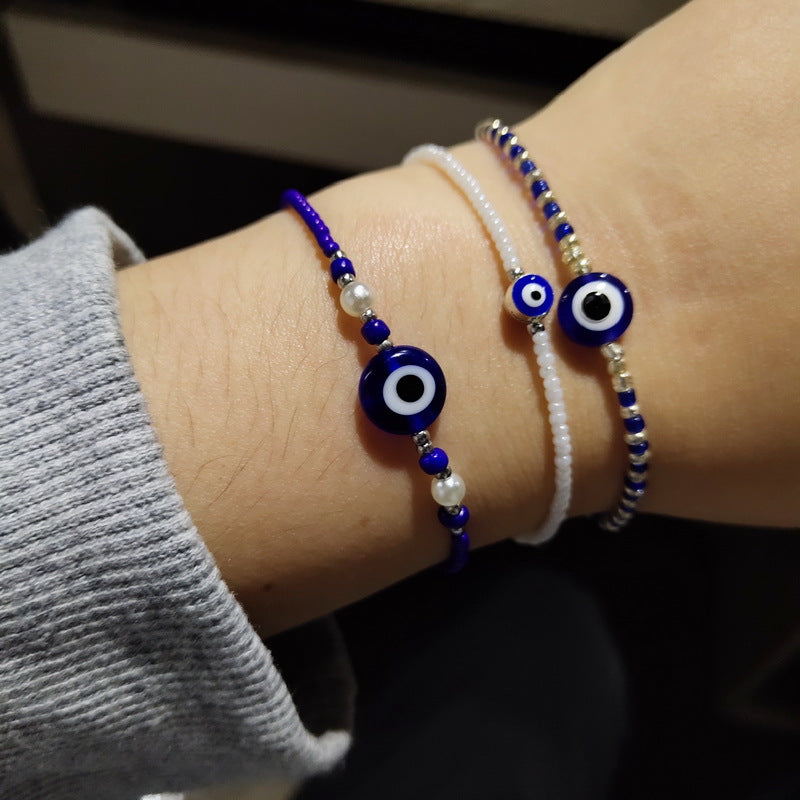 Blue Eyes Beaded Evil Eye Fashion Bracelets