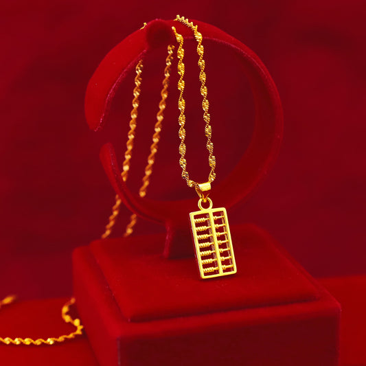 Gold Abacus Purse Female Vietnam Placer Pendants