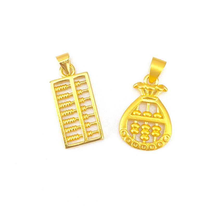 Gold Abacus Purse Female Vietnam Placer Pendants