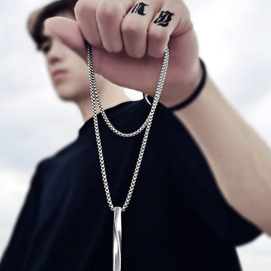 Men's Personalized Hip Hop Boys Titanium Steel Necklaces