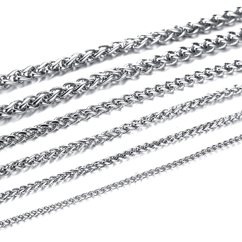 Men's Thick Chain Stainless Steel Basket Keel Hip Necklaces