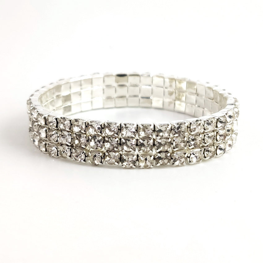 Korean Style Temperament Single Row Rhinestone Fashion Bracelets