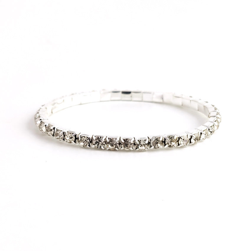 Korean Style Temperament Single Row Rhinestone Fashion Bracelets