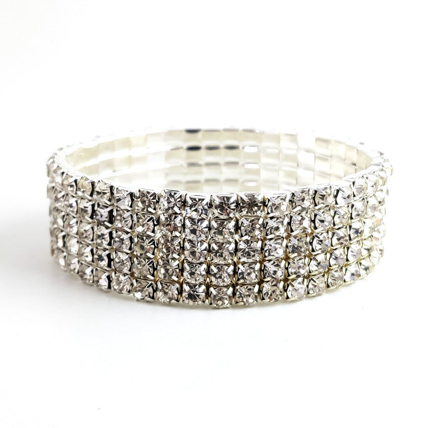 Korean Style Temperament Single Row Rhinestone Fashion Bracelets