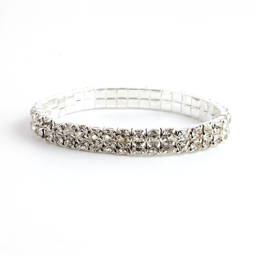 Korean Style Temperament Single Row Rhinestone Fashion Bracelets