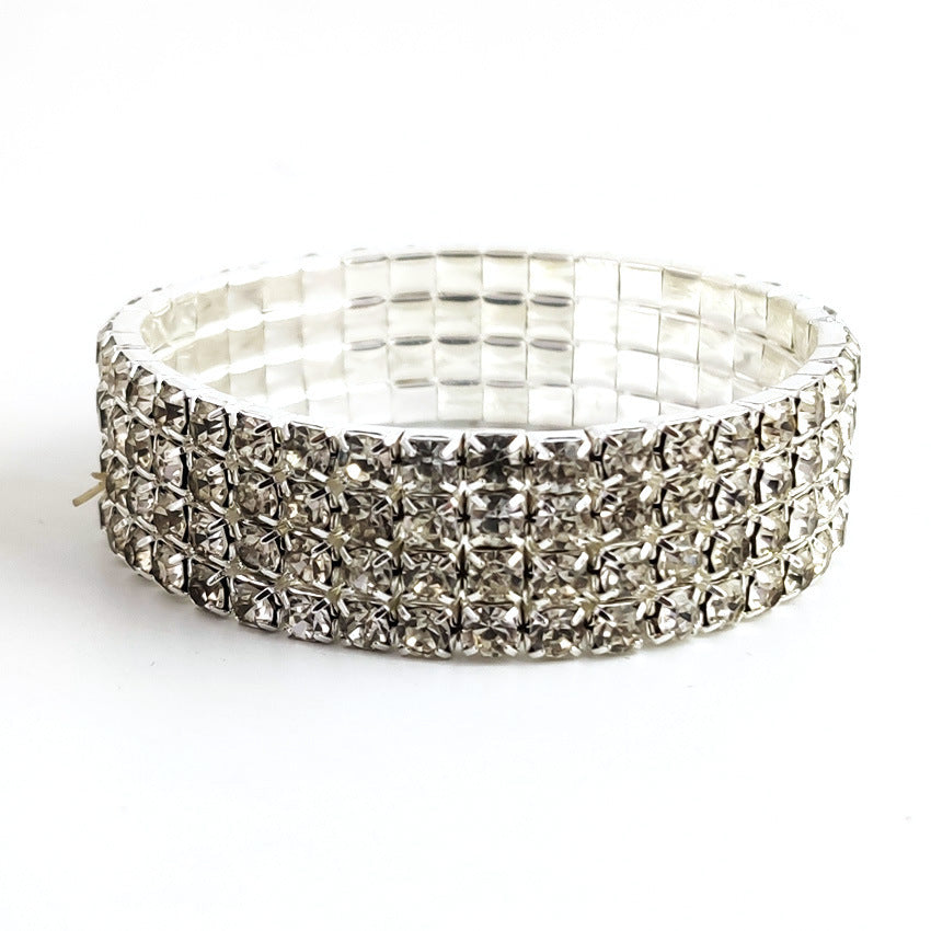 Korean Style Temperament Single Row Rhinestone Fashion Bracelets