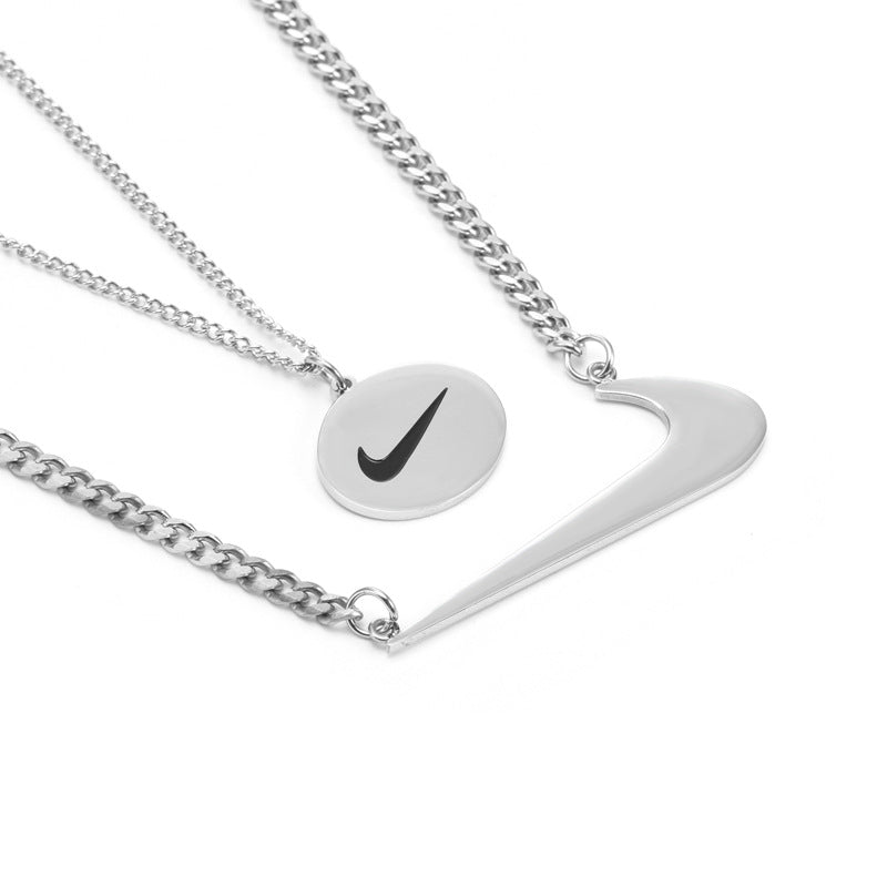 Personalized Hip Hop Fashion Hook Round Necklaces