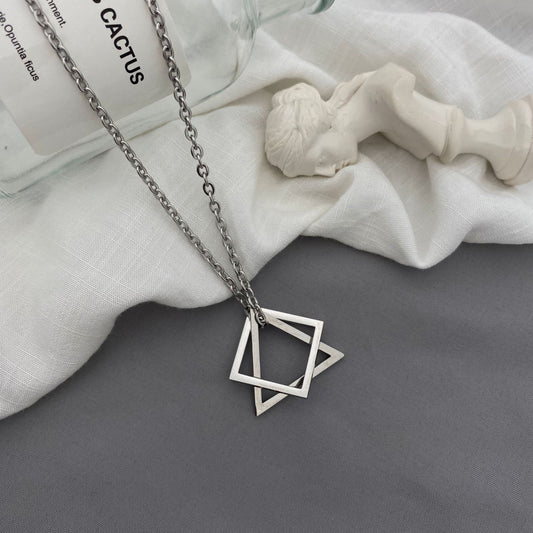 Women's & Men's Cold Hip Hop Simple Fashion Creative Geometric Necklaces