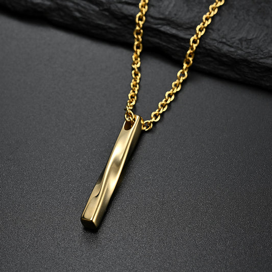 Women's & Men's Style Spiral Straight Titanium Steel Mobius Pendants