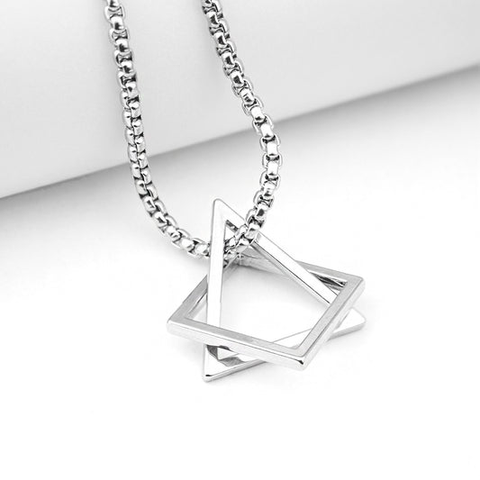 Geometric Triangle Hip Hop Trendy Cool Disco Simple Necklaces