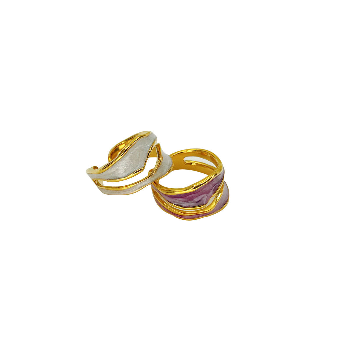 Women's Opening Real Gold Plating Fashion Temperament Rings