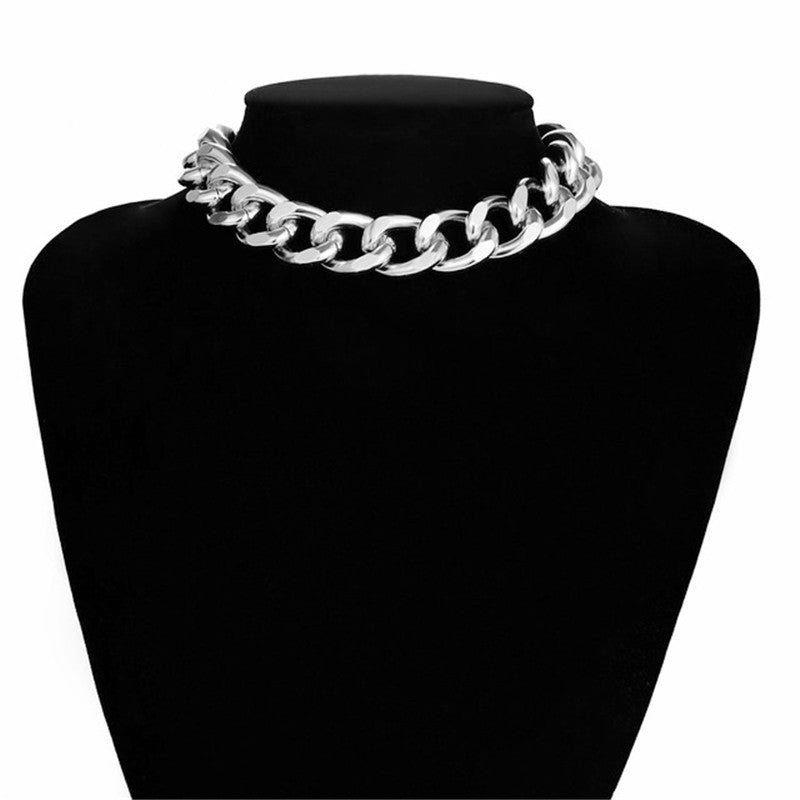 Women's & Men's Thick Chain Cuban Retro Punk Hip Necklaces