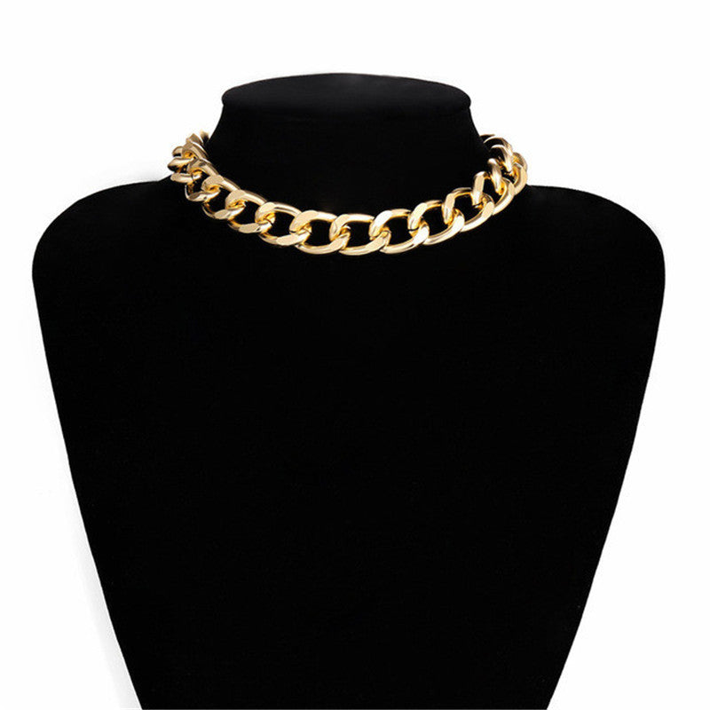 Women's & Men's Thick Chain Cuban Retro Punk Hip Necklaces