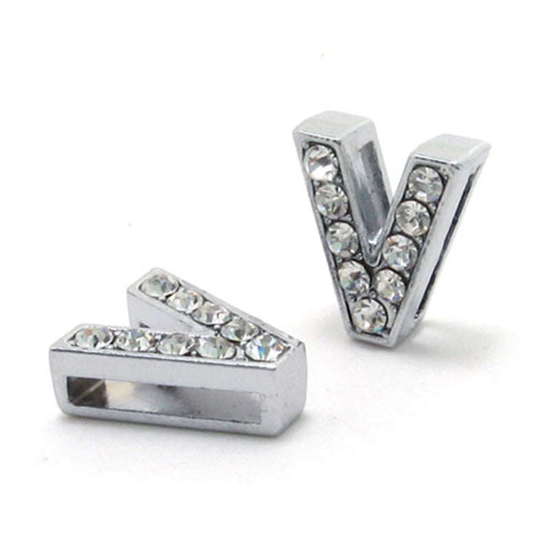 Letter Rhinestone Letters Diamond Accessories Jewellery Bracelets