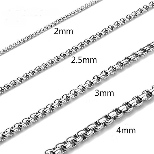Square Pearl Stainless Steel Vacuum Plating Necklaces