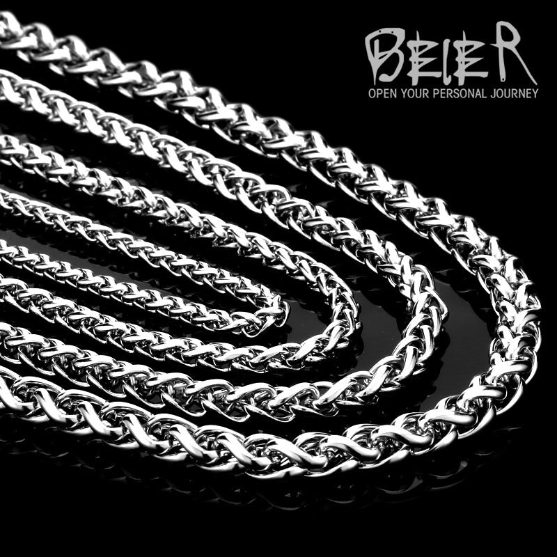 Men's Steel Clavicle Chain Fashion Titanium Korean Style Personality Keel Necklaces