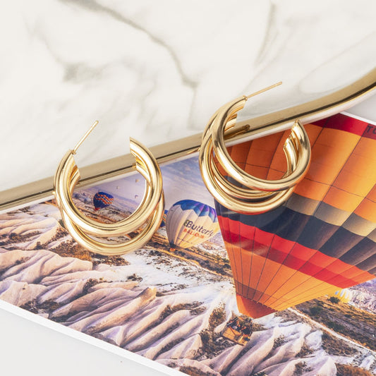 Exaggerated Shaped Metal Alloy Bohemian Style Earrings