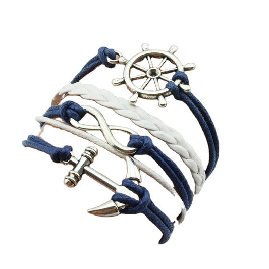 Hand-woven Fashion Boat Cat Rudder Mori Style Bracelet