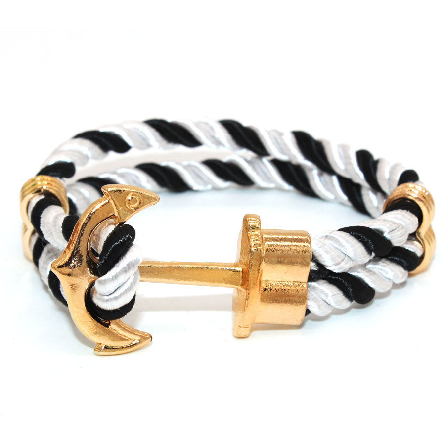 Colored Rope Anchor Chain Hook Couple Bracelet