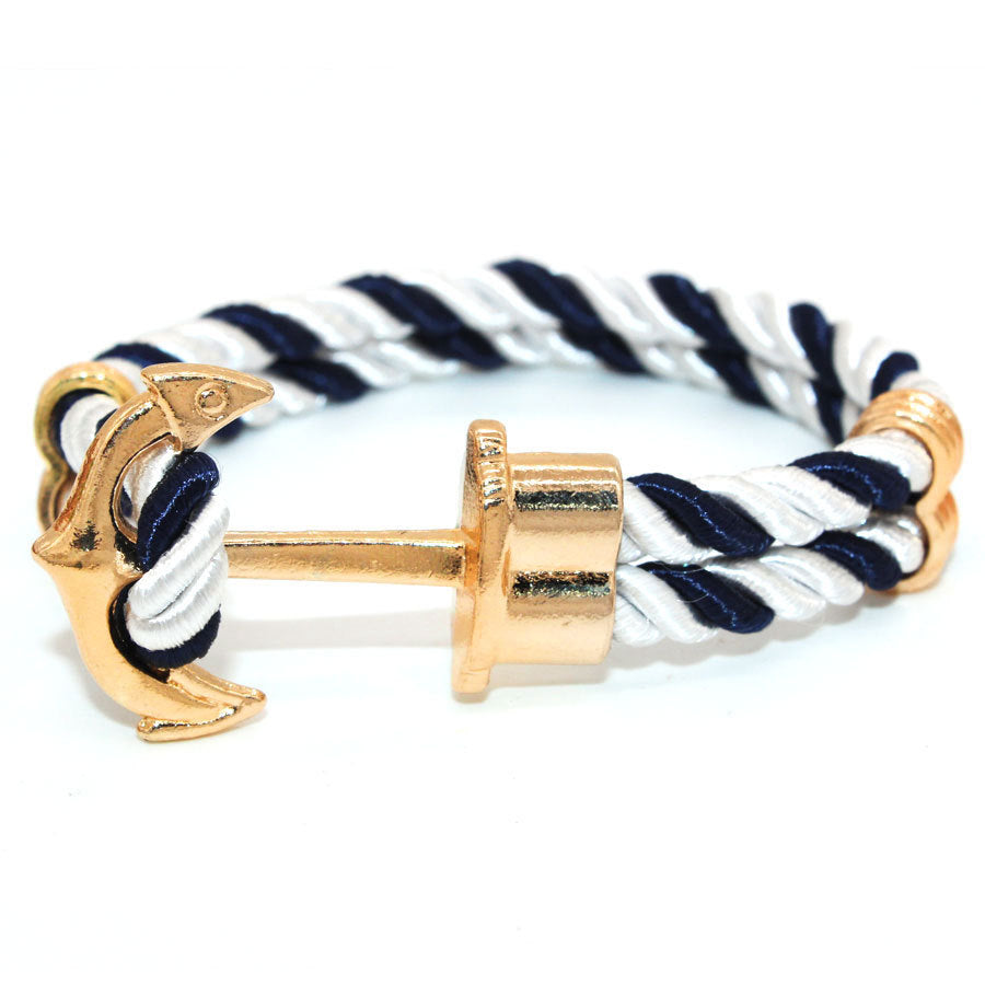Colored Rope Anchor Chain Hook Couple Bracelet