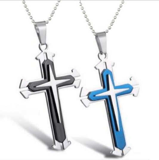 Popular Pretty Cool Diamond Cross Ornament Necklaces