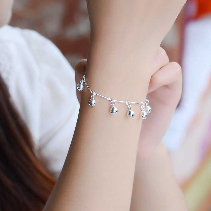 Women's Joint Little Bell Shape Handmade Plated Bracelets