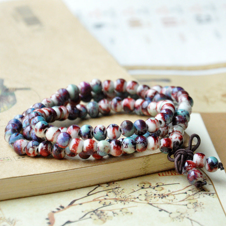 Style Ceramic Jewelry Beads Retro Three-circle Bracelets