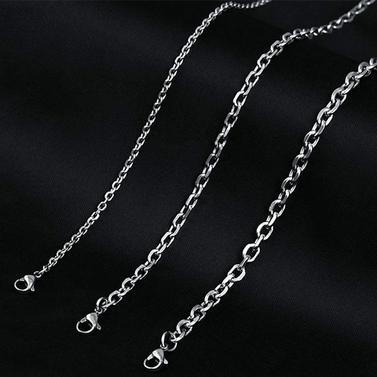 Women's & Men's Titanium Steel With Stainless Hammer Cross Necklaces
