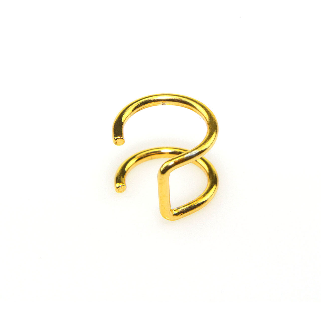 Simple Personality Stainless Steel Double Cartilage Titanium U-shaped Nasal Splint Rings