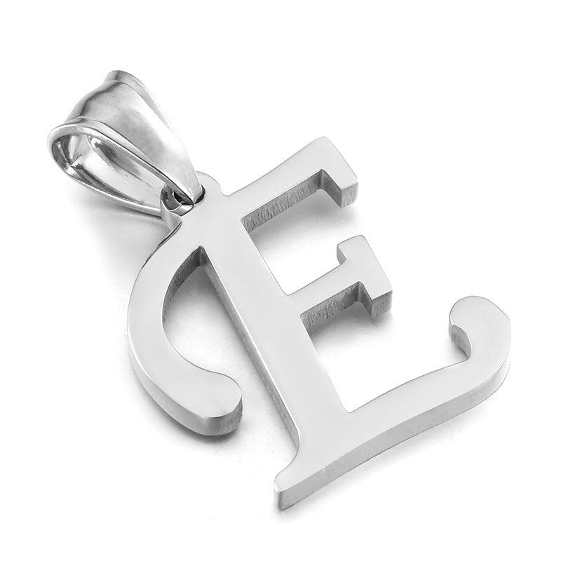 Stainless Steel Ornament Titanium English Letters Necklaces