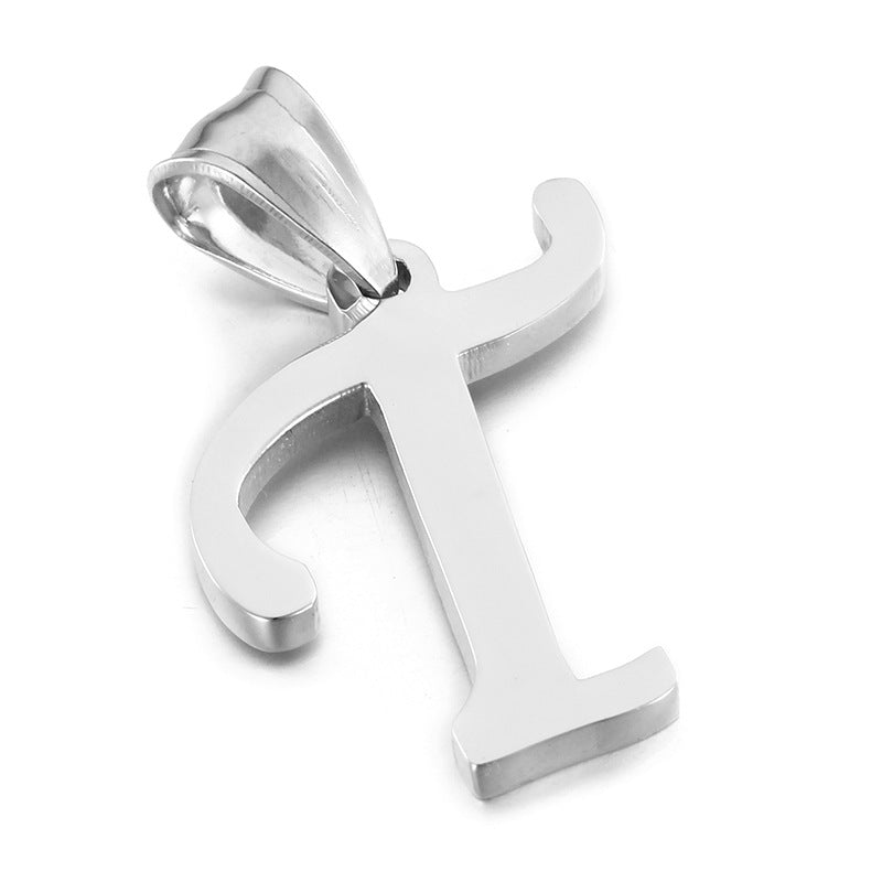 Stainless Steel Ornament Titanium English Letters Necklaces