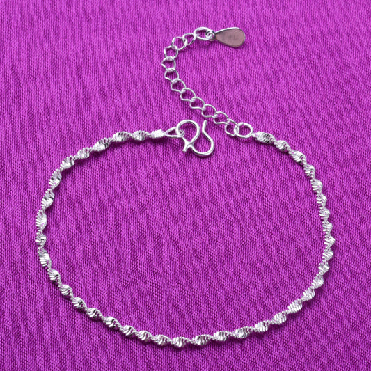 Women's Water Wave Pattern Korean Retro Simple Twisted Bracelet