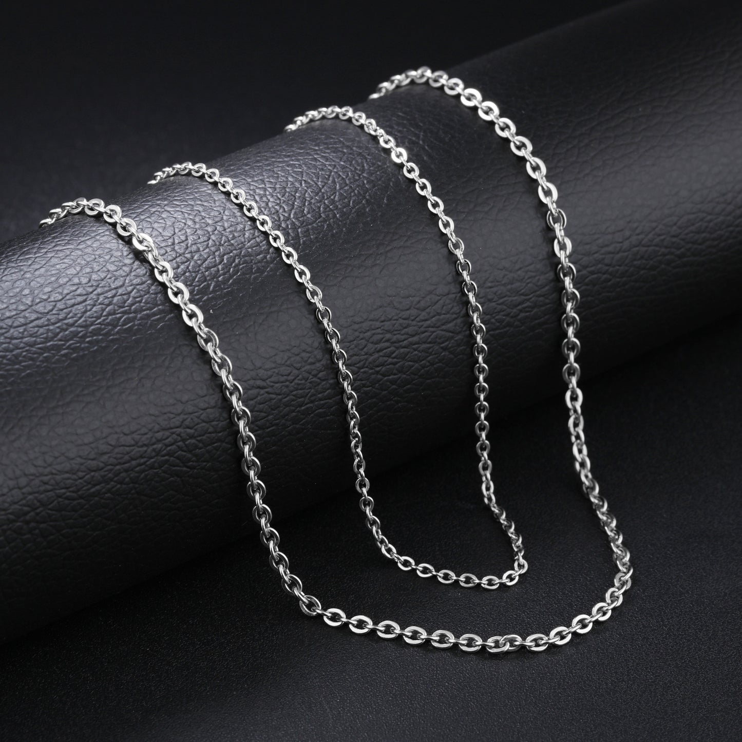 Single Chain Pure Steel Words Exquisite Necklaces