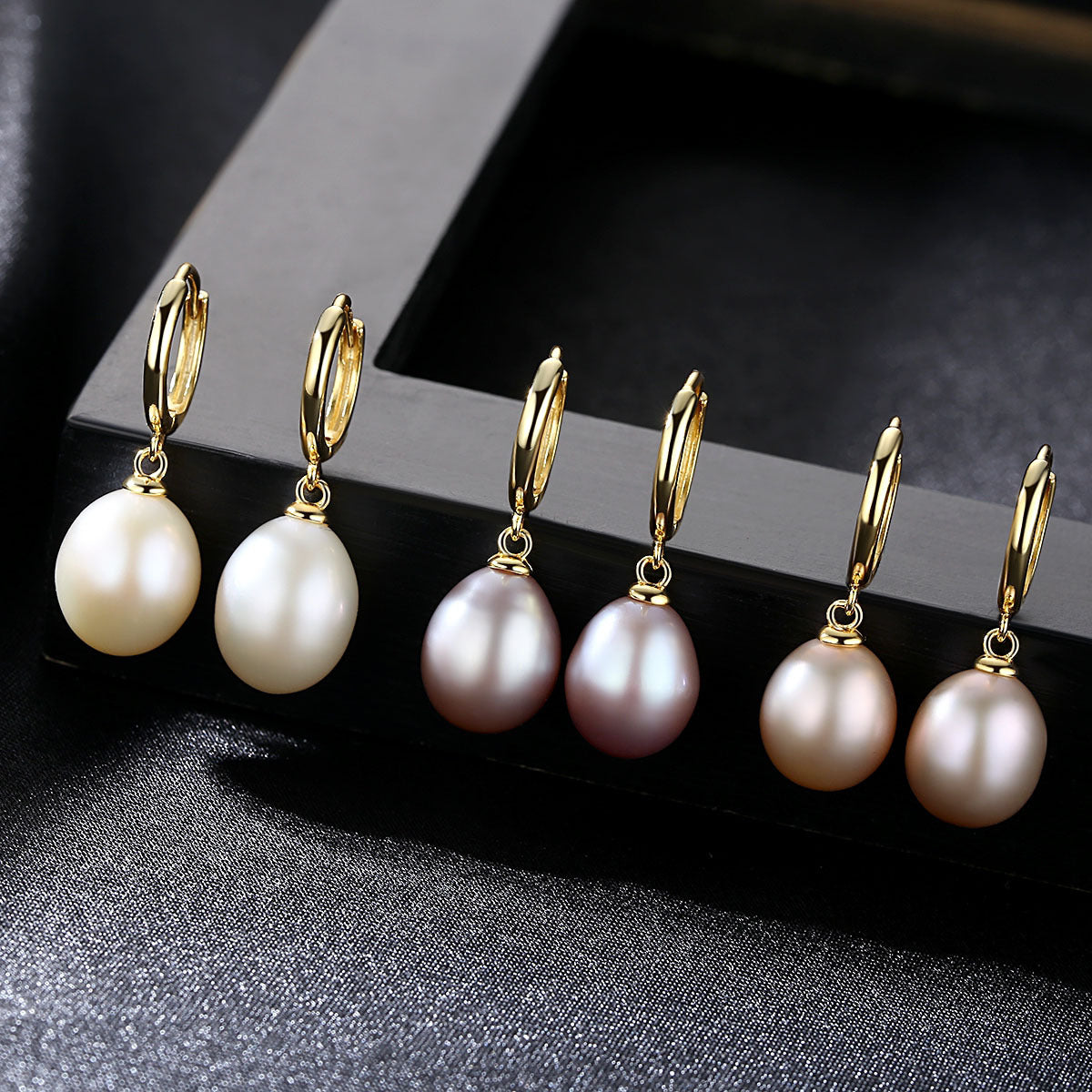 Women's Sterling Sier Freshwater Pearl Ear Clip Earrings