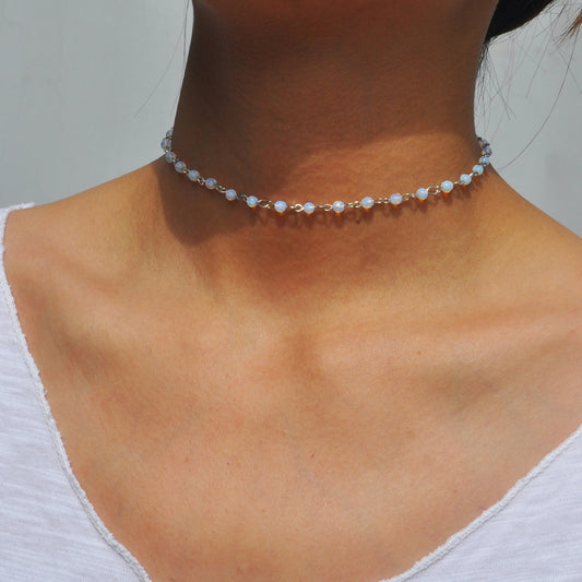 Women's Personalized Simple Beads Accessories Fashion Short Necklaces