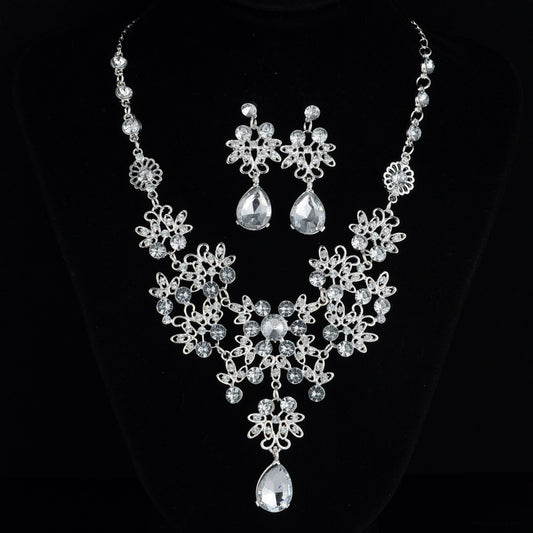 Bride Ornament Butterfly Big Water Drop Necklaces