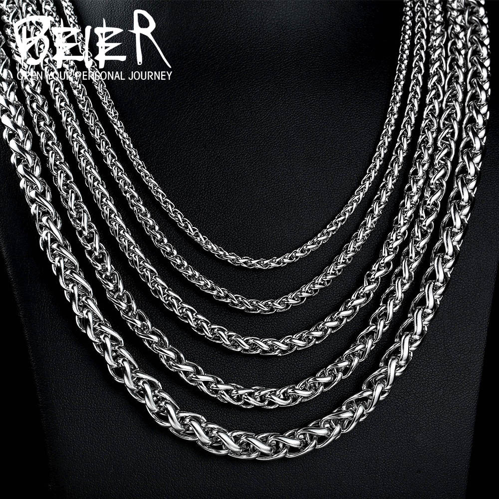 Men's Steel Clavicle Chain Fashion Titanium Korean Style Personality Keel Necklaces