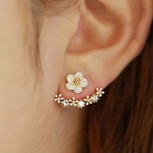 Auricular Needle Korean Style Small Daisy Flower Trendy Rings
