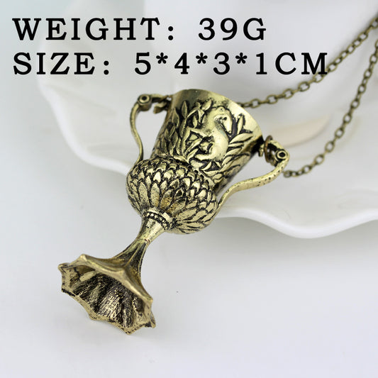 Conversion Retro Cup Sweater Chain Ornament Necklaces