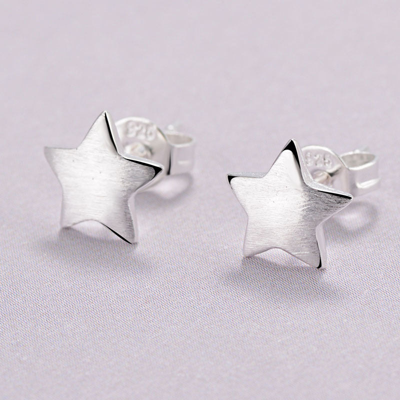 Version Temperament Sier Pin Ear Versatile Earrings