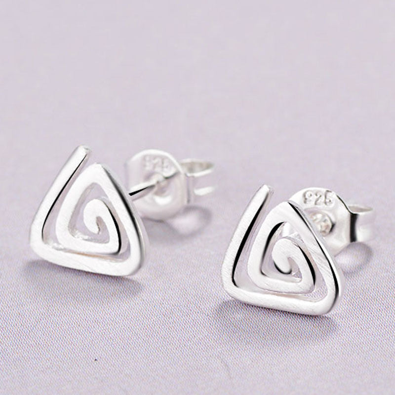 Version Temperament Sier Pin Ear Versatile Earrings