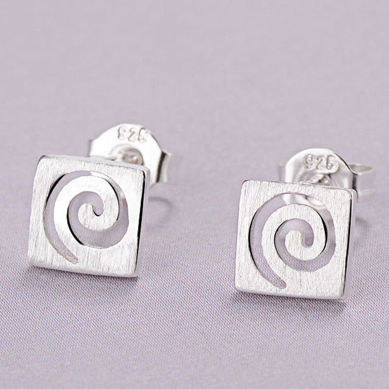 Version Temperament Sier Pin Ear Versatile Earrings