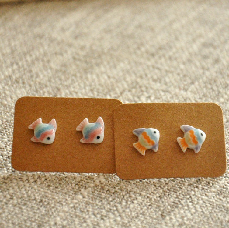 Women's Elegant Ear Hand Painted Creative Simple Earrings