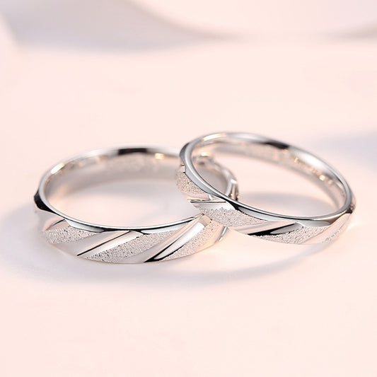 Couple Sier Accessories Female Korean Creative Wedding With Rings