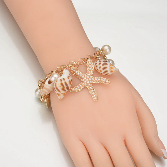 Women's Fashion Bohemian Ocean Style Starfish Shell Niche Bracelets