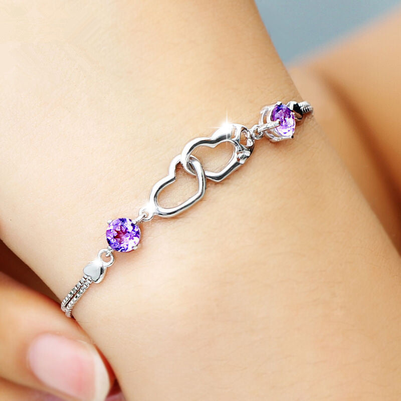 Women's Style Fashion Happiness Signal Ornament Heart Bracelets